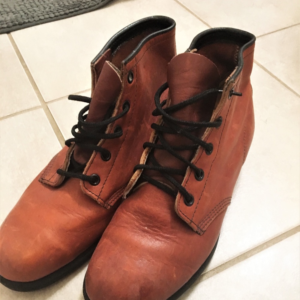Vintage Genuine Leather Ankle Boots